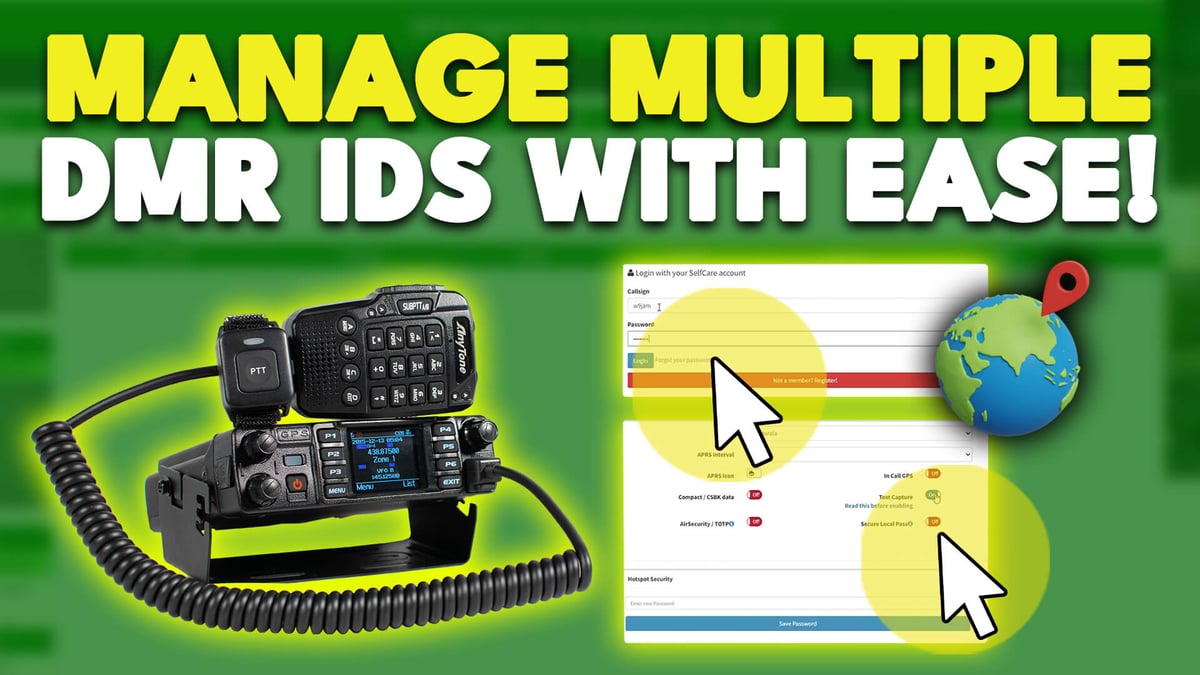 BridgeCom APRS setup and managing multiplte DMR IDs