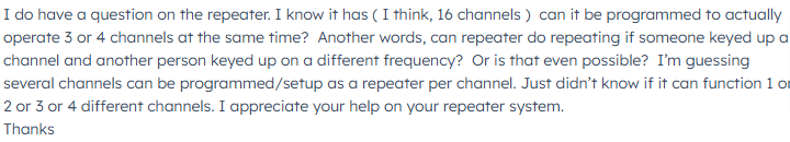 BridgeCom Repeater inquiry