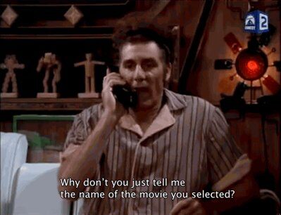 Kramer Seinfeld dialogue