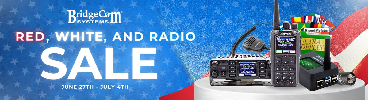 Red, White and Radio Sale Banner